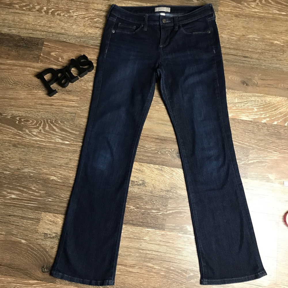 Banana Republic slim bootcut dark wash jeans 27S